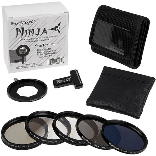 

FotodioX Ninja Magnetic Mobile 55mm Filter Adapter NJA-KIT-STR