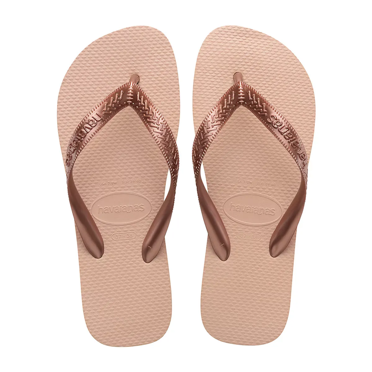 Унисекс шлепанцы на носке Havaianas топ на бретелях, цвет Rosa