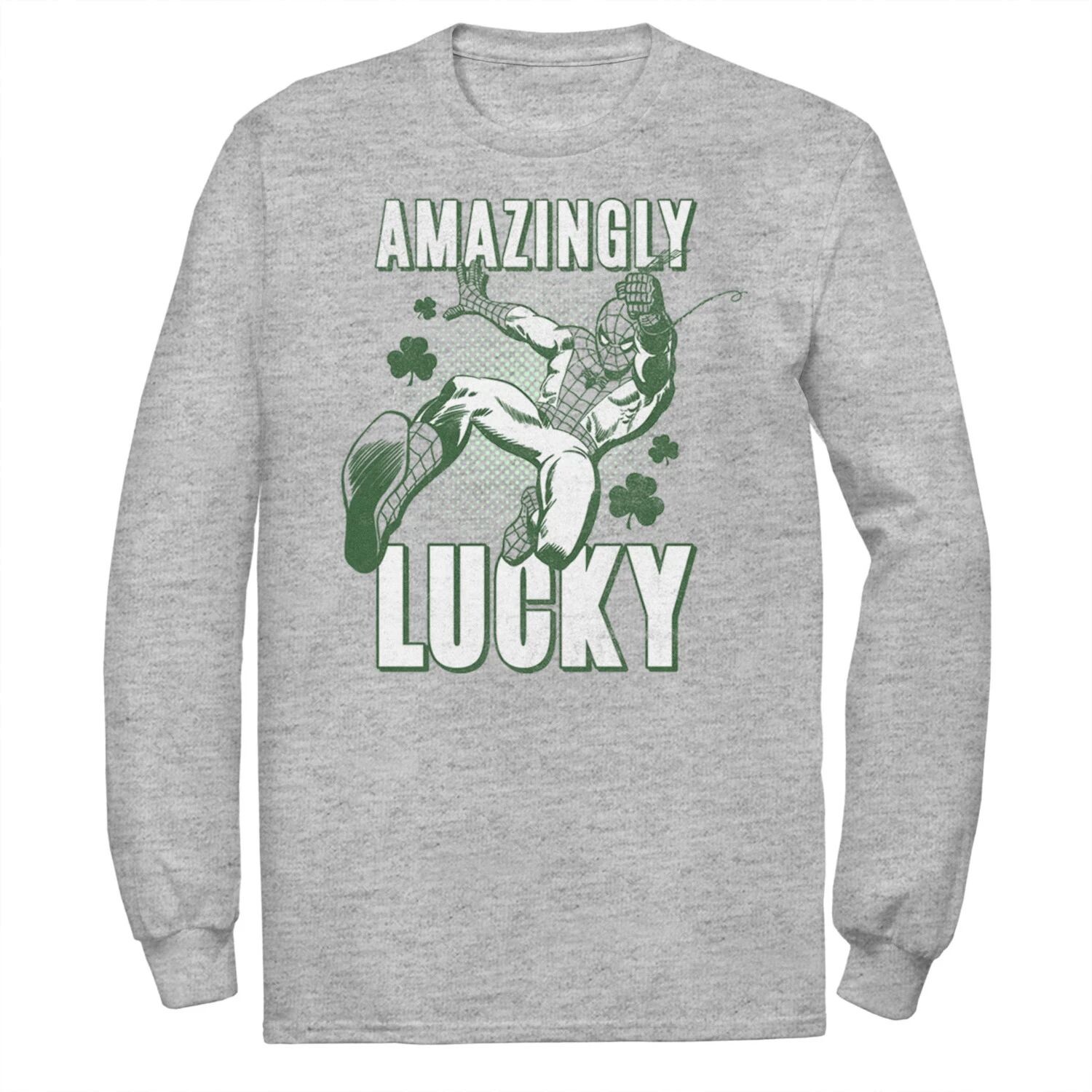 

Мужская футболка Marvel St. Patty's Spider-Man Amazingly Lucky Tee Licensed Character