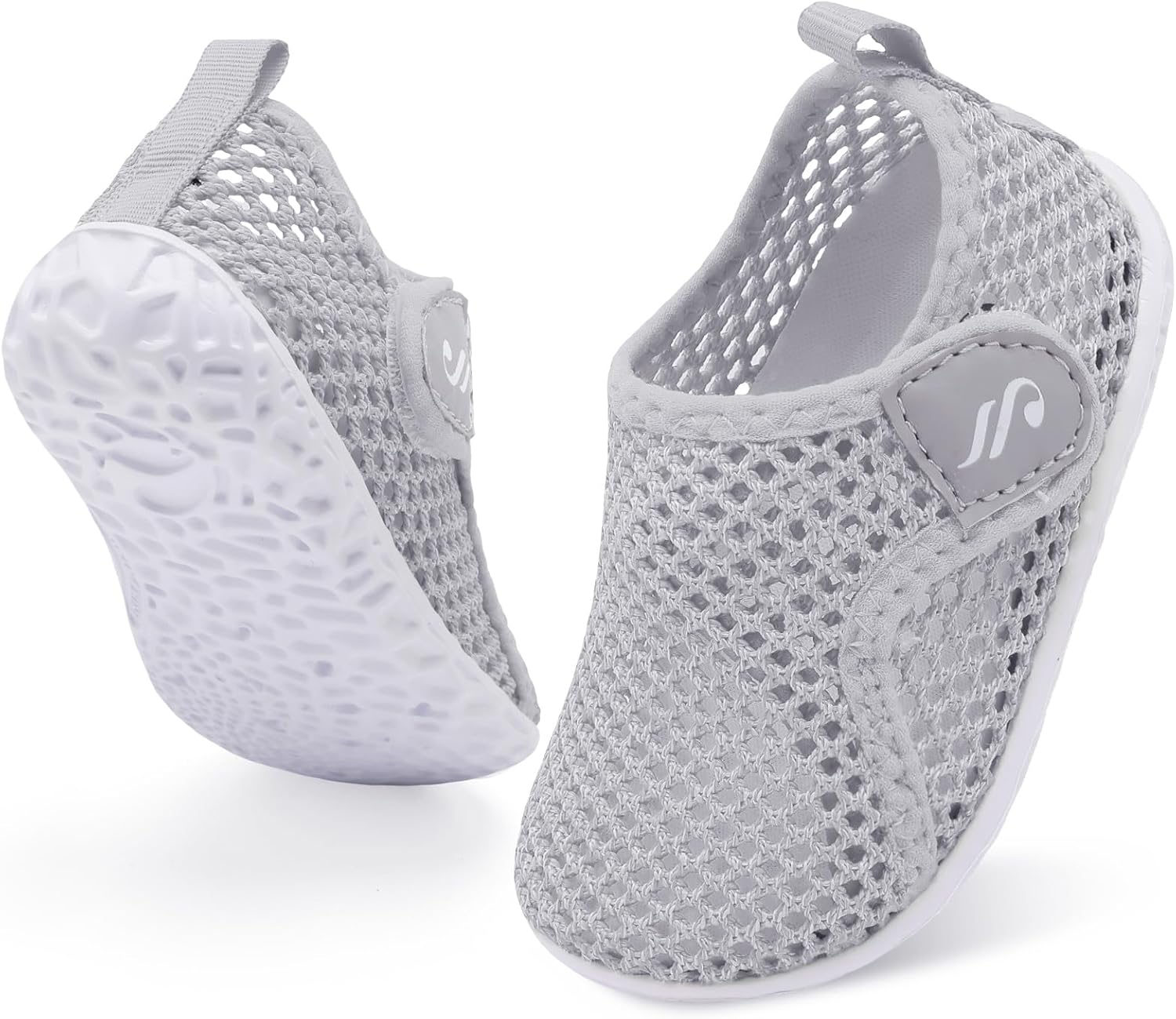 

Детские обувь для плавания JIASUQI для мальчиков и девочек, для бассейна, пляжа, прогулок, спортивные сандалии и кроссовки, серый