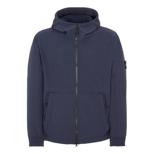 

Куртка soft-shell hooded jacket 'navy' Stone Island, синий