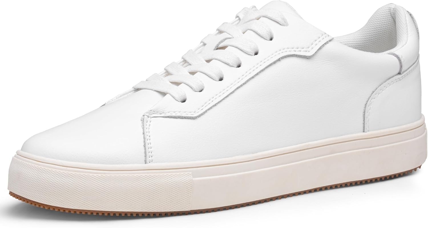 

Мужские модные кроссовки Jousen из полированной кожи, стильные ретро кроссовки для делового и повседневного образа, белый