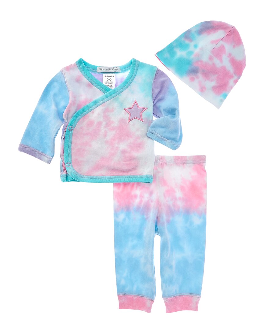 

LITTLE MISH набор из 3 предметов Star Tie-Dye, фиолетовый