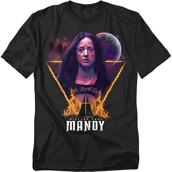 

Футболка Big & Tall Mandy с принтом в виде горящего треугольника Licensed Character