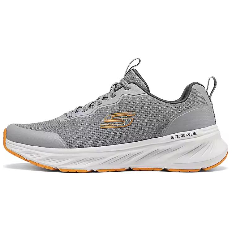 

Skechers Кроссовки мужские спортивные низкие повседневные серо-оранжевые