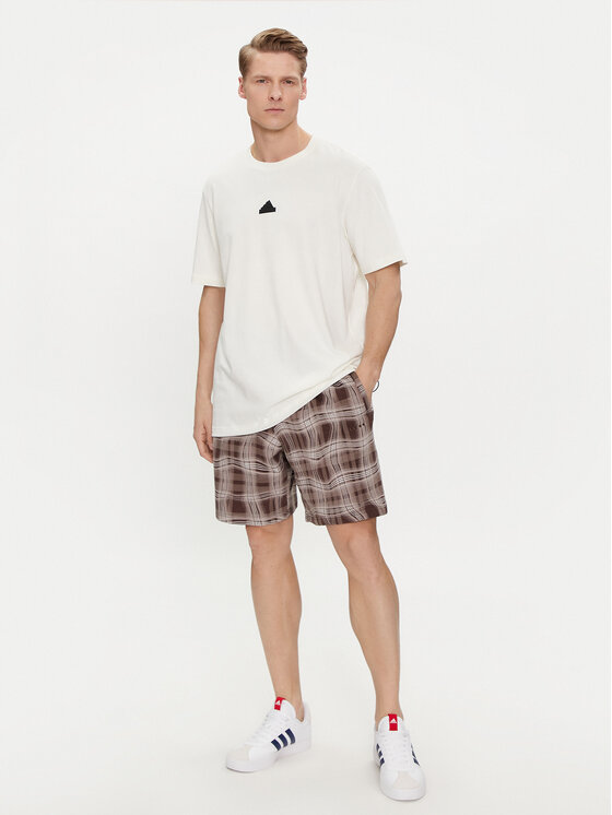 Спортивные шорты regular fit Reveal Allover Print HM4949 Adidas, коричневый — фото 2