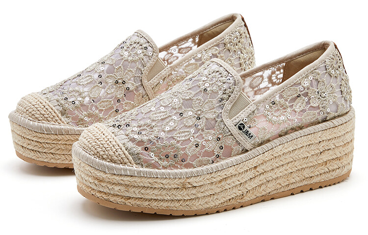 Туфли женские повседневные Women's Casual Shoes Women's Low-Top Joy&Mario, золотой — фото 2