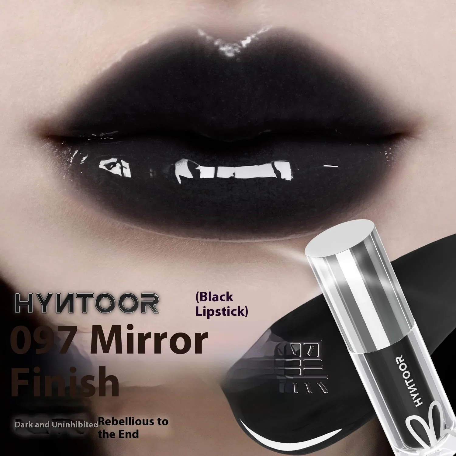 Блеск для губ HYNTOOR Black Rabbit Playful Liberous Series Future Planet Lip Gloss, черный, 2.2 г — фото 3