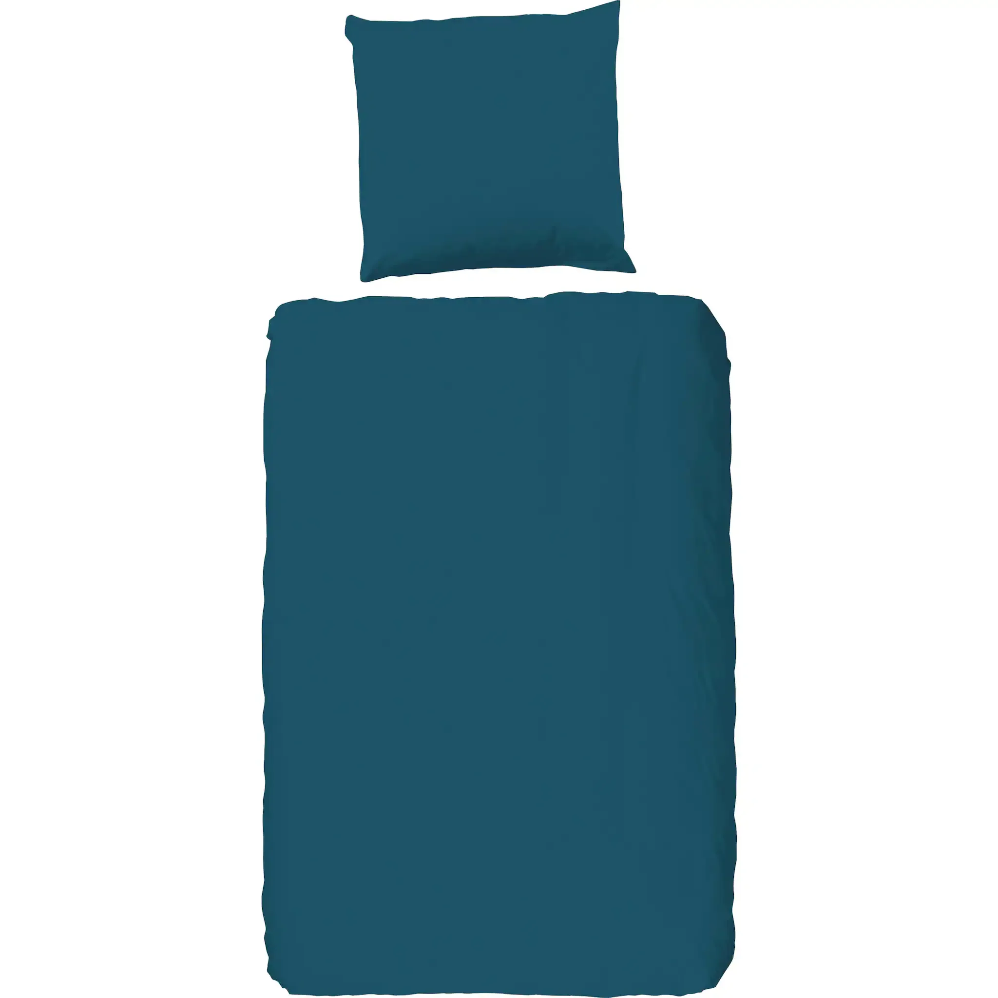 

Двустороннее постельное белье PURE Luxury Collection "Pure uni", микрофибра, 135х200, 2 шт., легкое в уходе, однотонное зеленое, молния, цвет petrol
