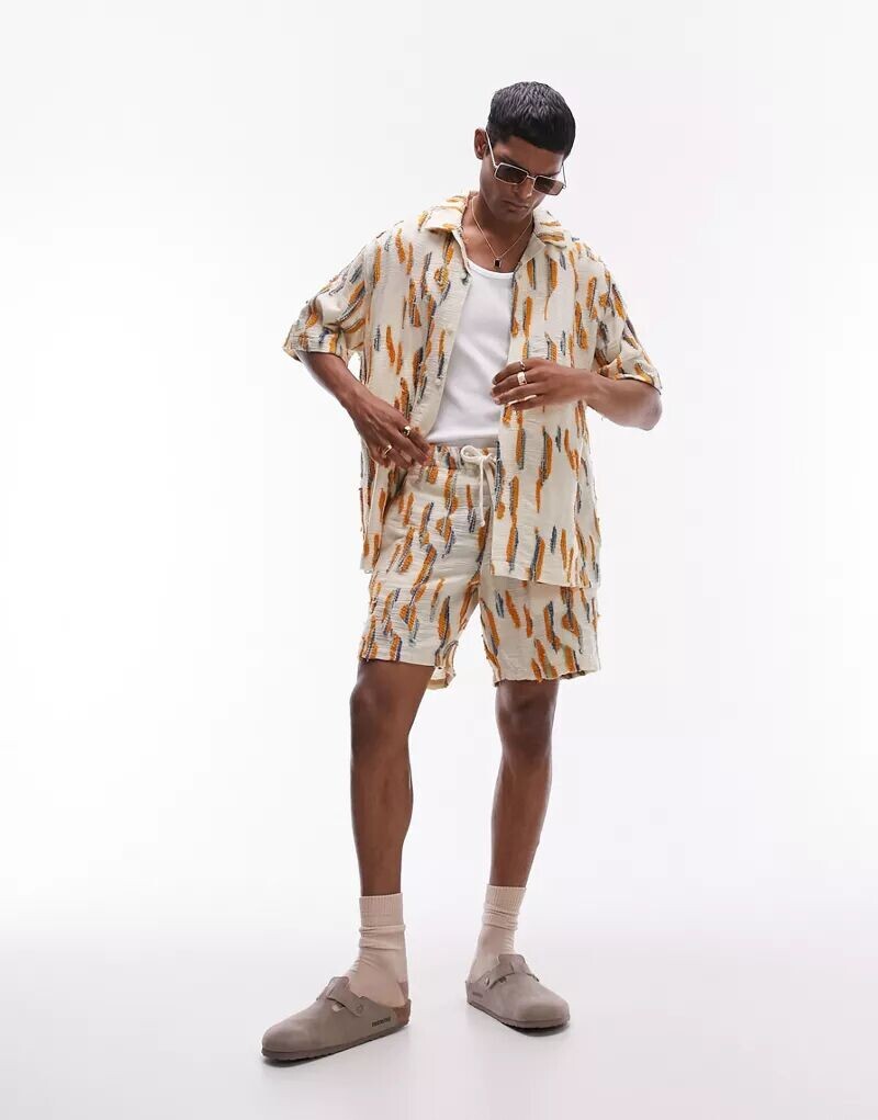 

Жаккардовые шорты свободного кроя Topman