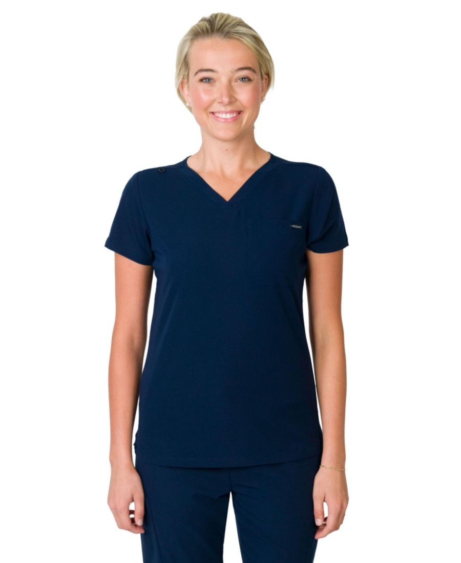 

Женская облегающая медицинская рубашка Camilla с одним карманом Medgear, Indigo