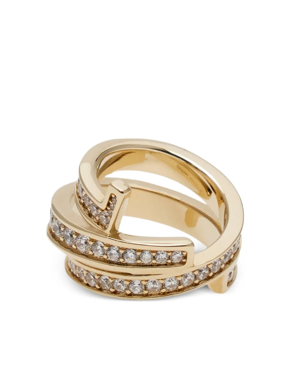 

Тройное кольцо Ганчини Ferragamo, золотой