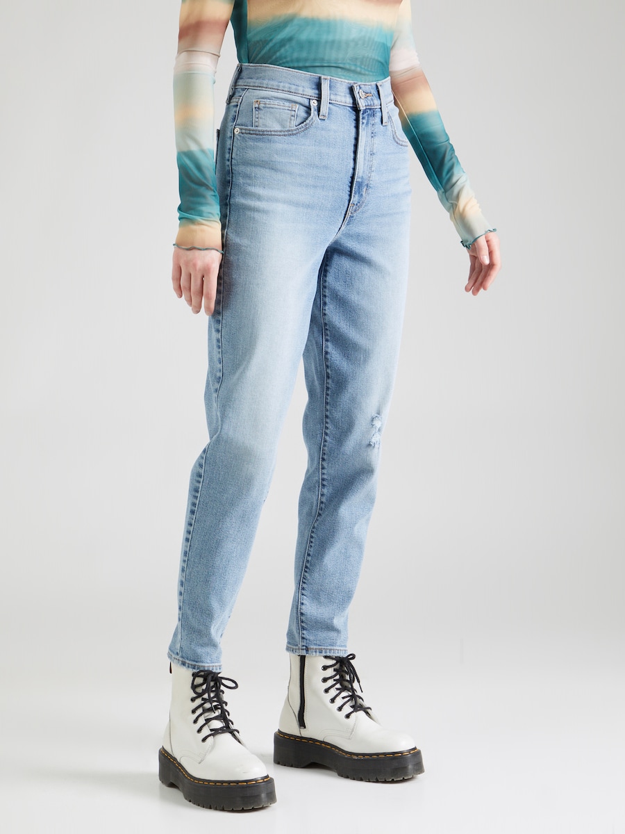 Зауженные джинсы LEVI'S  High-Waisted Mom Jeans, светло-голубой — фото 3