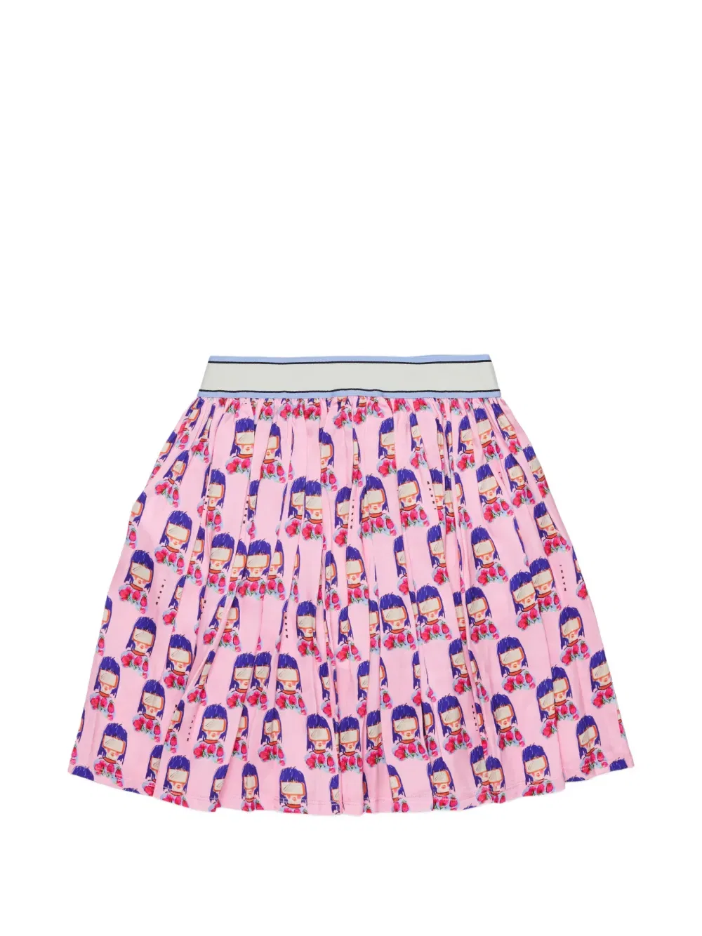 Юбка с графическим принтом Marni Kids, розовый — фото 2