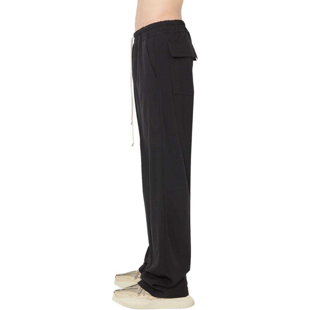 Шерстяные спортивные брюки RICK OWENS, черный — фото 4