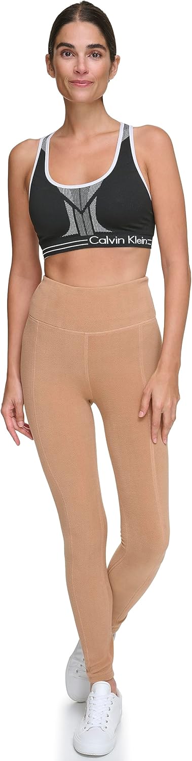 

Женские зимние флисовые леггинсы с высокой талией Calvin Klein, Teak