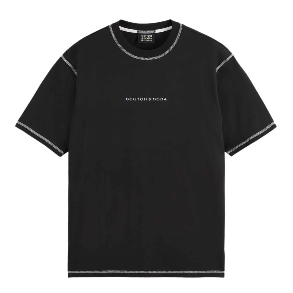 

Футболка с коротким рукавом Scotch & Soda Core Logo Front, черный