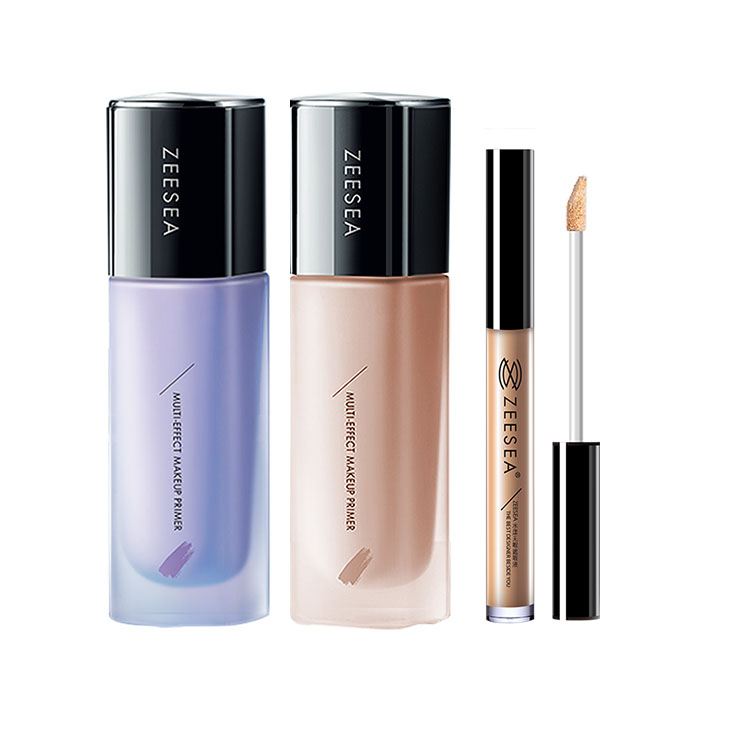 

Многофункциональный корректирующий праймер и тонирующий увлажняющий крем для макияжа набор для безупречной кожи без поров выравнивание тона 3-предметный набор ZEESEA