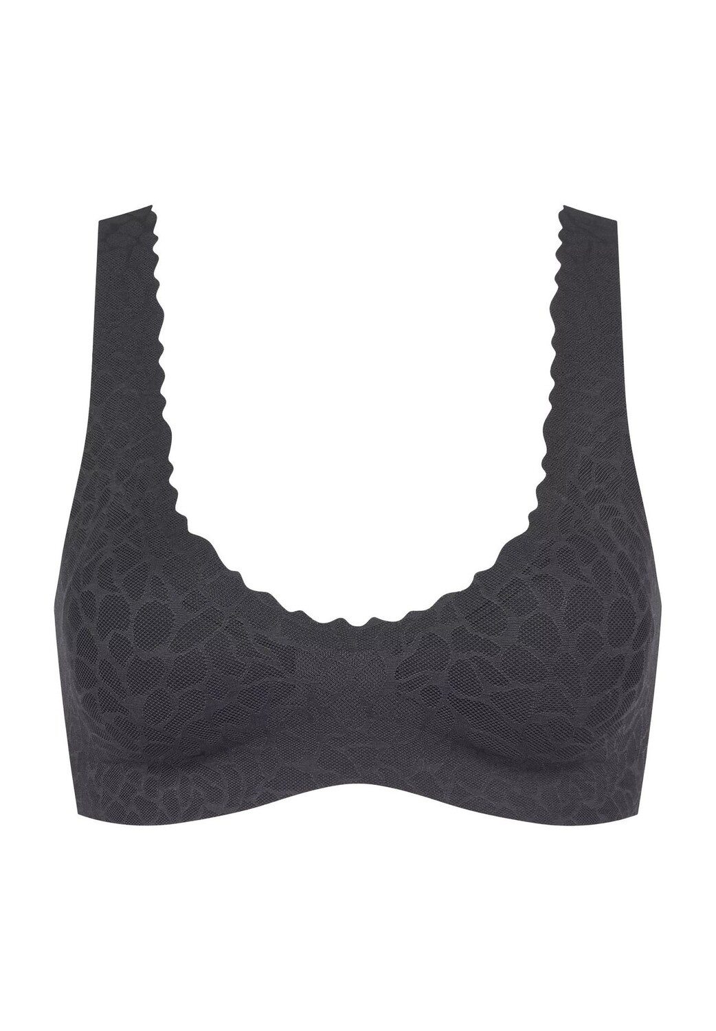 

Женский поддерживающий кружевной бюстгальтер без косточек Zero Feel Lace 2.0 sloggi, черный
