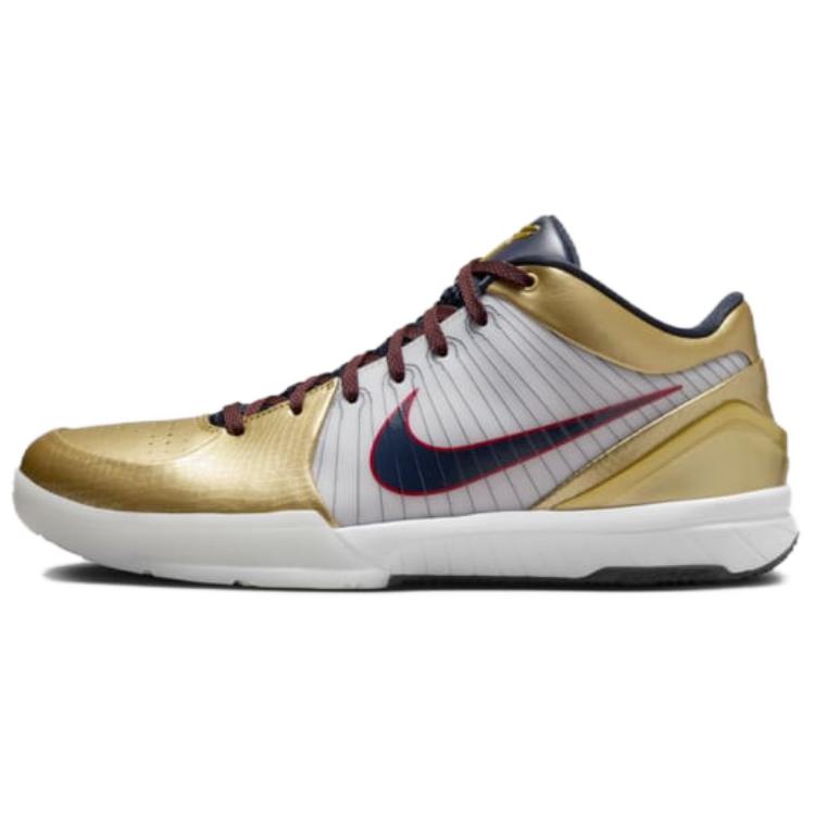 

Nike Зум Кобе 4 Протро 'Золотая медаль' - Белый Черный Золотой, цвет White Black Gold
