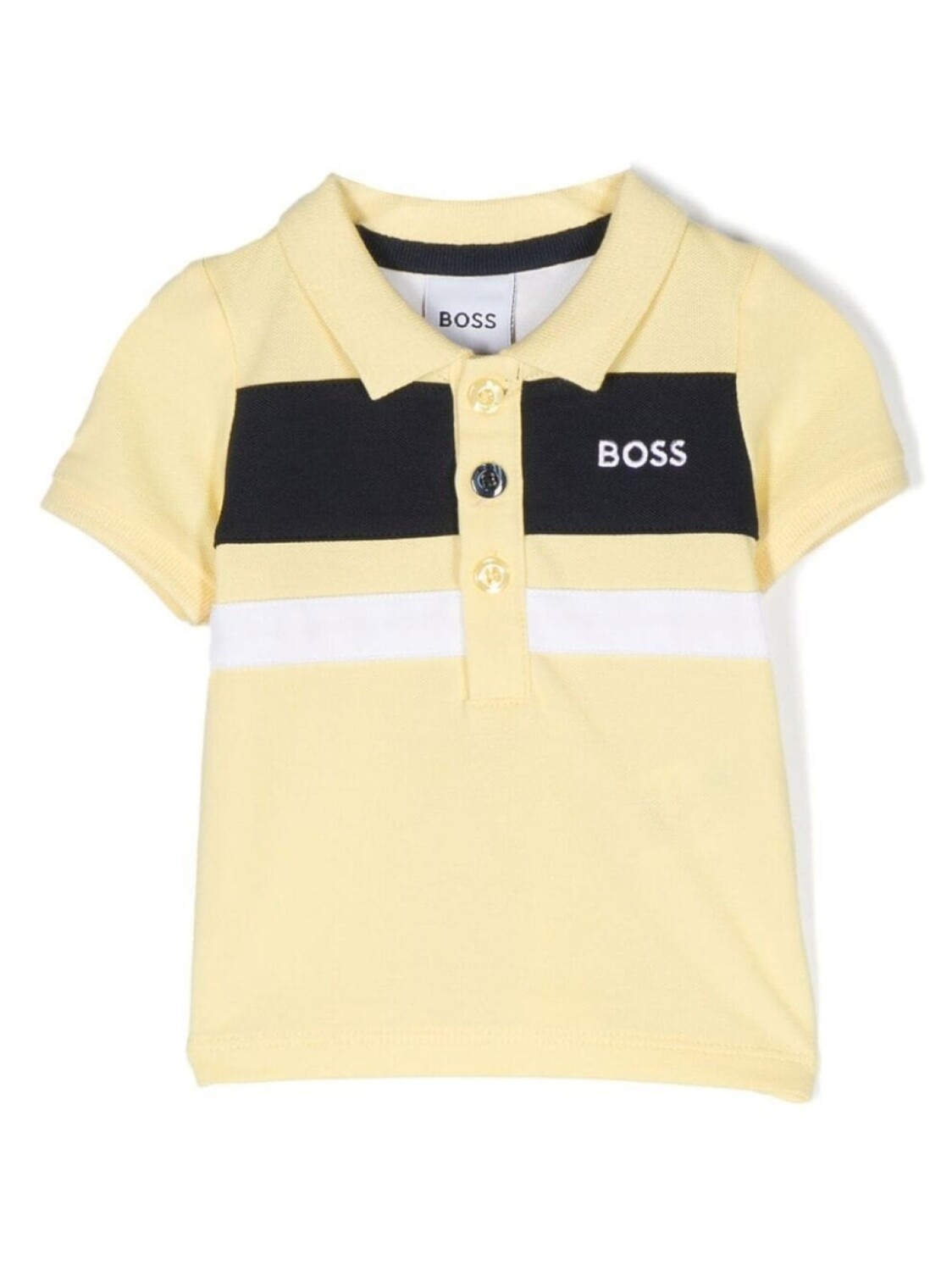 

BOSS Kidswear рубашка поло с логотипом, желтый