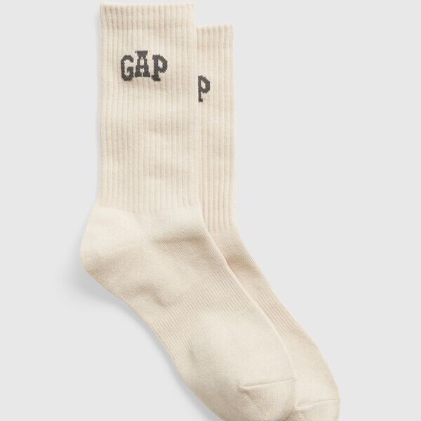 

Эластичные носки с логотипом Gap, экрю