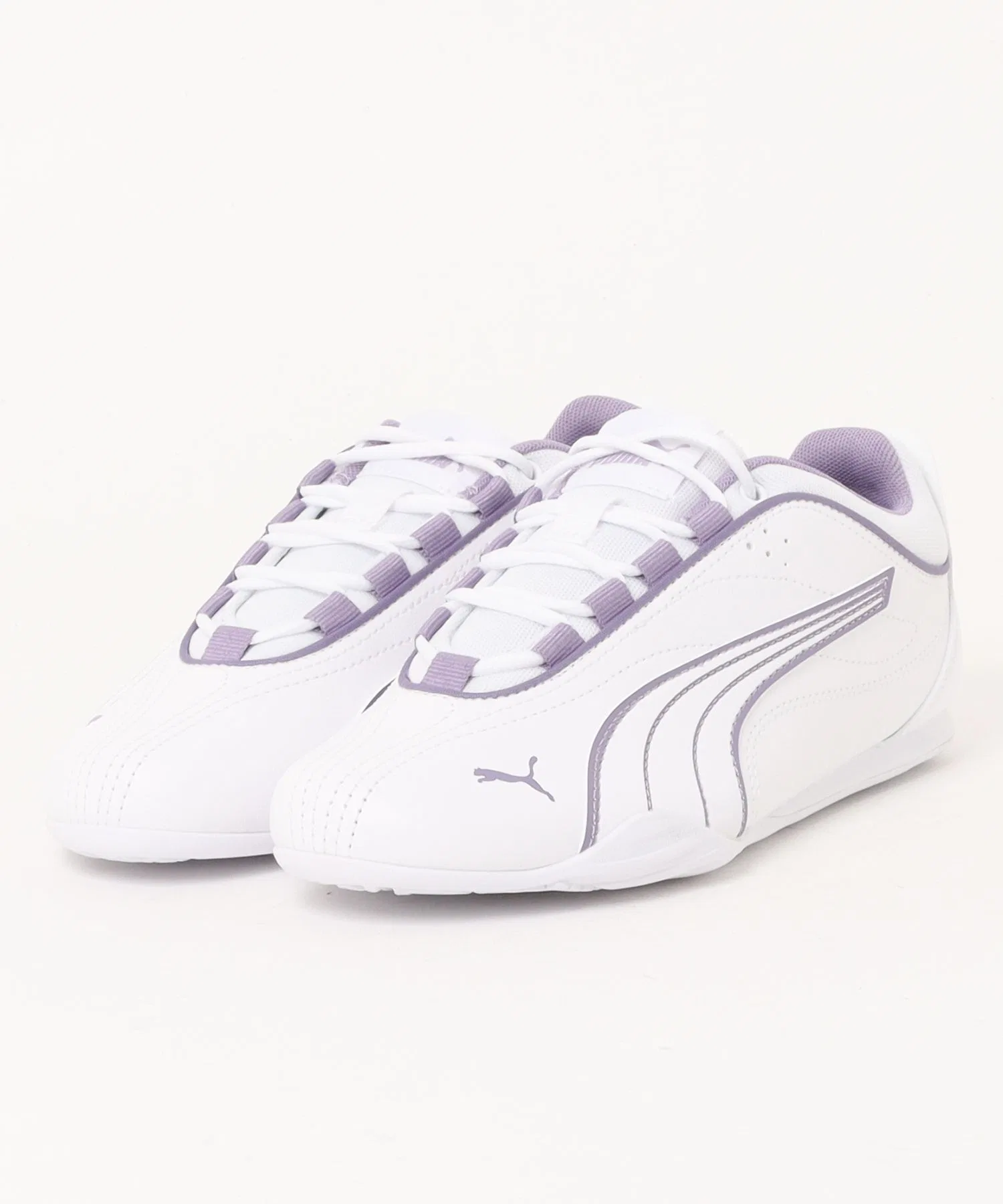Унисекс кроссовки PUMA Catch Soleil белые с фиолетовым