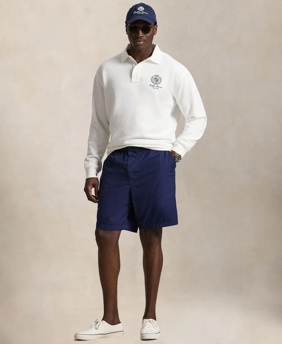 Мужская толстовка больших размеров с графическим принтом Polo Ralph Lauren, White — фото 2