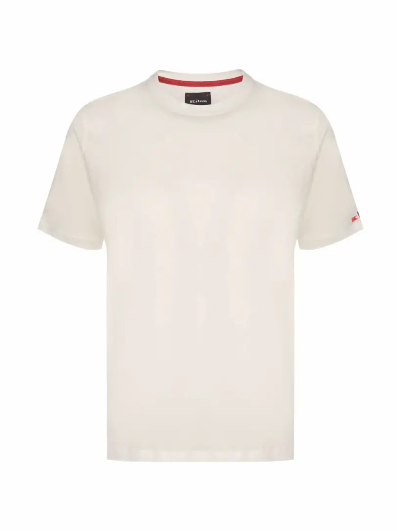 

Хлопковая футболка с логотипом Kiton, белый