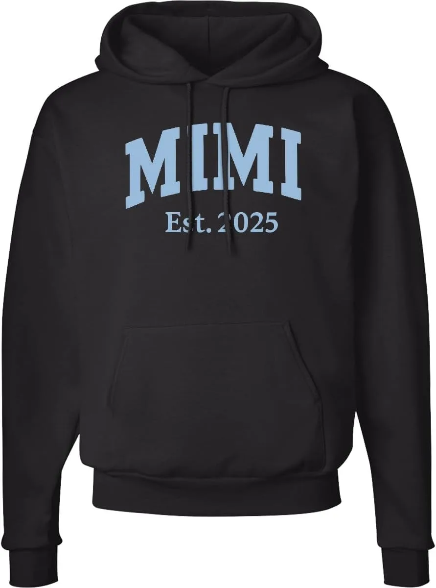 

Толстовка с капюшоном Inktastic Mimi Est. 2025 Future Grandma