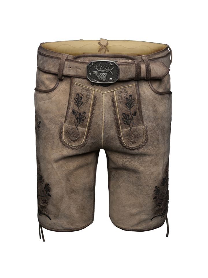 

Кожаные брюки Арчибальд темно-коричневого цвета Spieth & Wensky