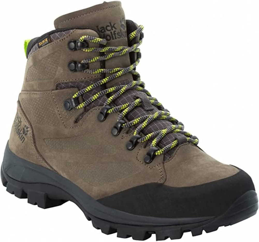 Мужские походные ботинки Jack Wolfskin Rebellion Texapore Mid, красный/коричневый — фото 2