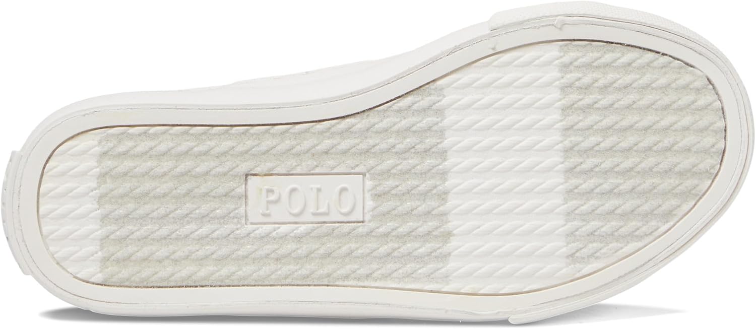 Кроссовки POLO RALPH LAUREN Girl's Sayer (Little Kid), серый/кремовый — фото 3