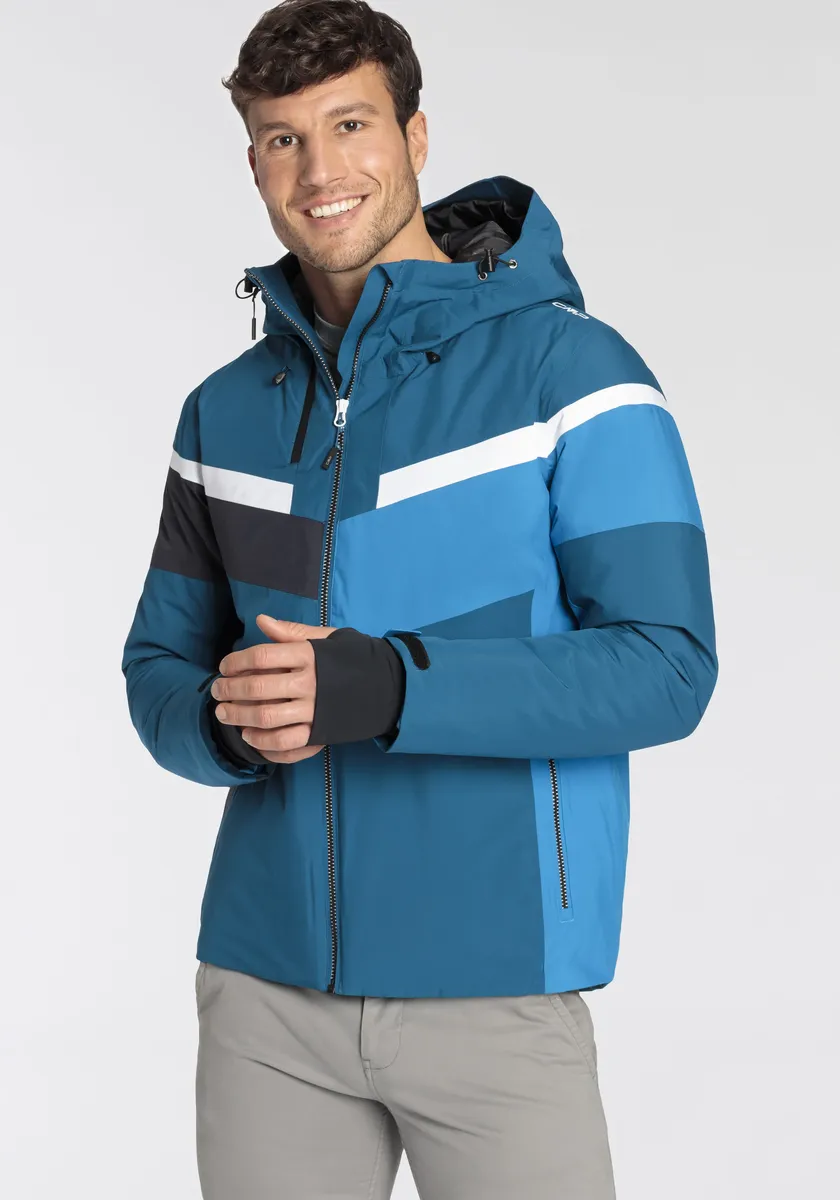 

Лыжная куртка CMP "33W0827-L931 MAN JACKET FIX HOOD PETROL", с капюшоном, цвет Petrol