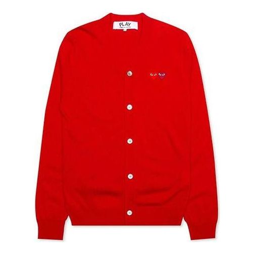 

Кардиган COMME des GARCONS PLAY Cardigan Double Emblem 'Red' AZ-N058-051-5, красный