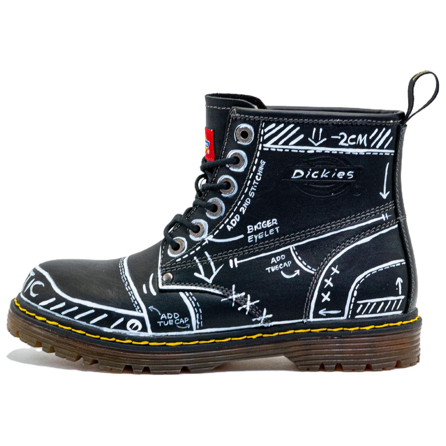 

Ботинки Martin мужские черный/белый Dickies