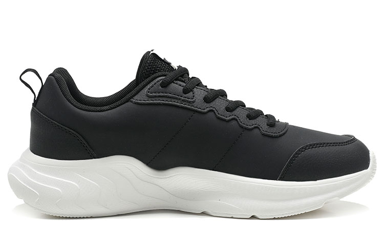 Антискользящие дышащие низкие кроссовки для бега Anta Running Collection мужские черно-белые — фото 2