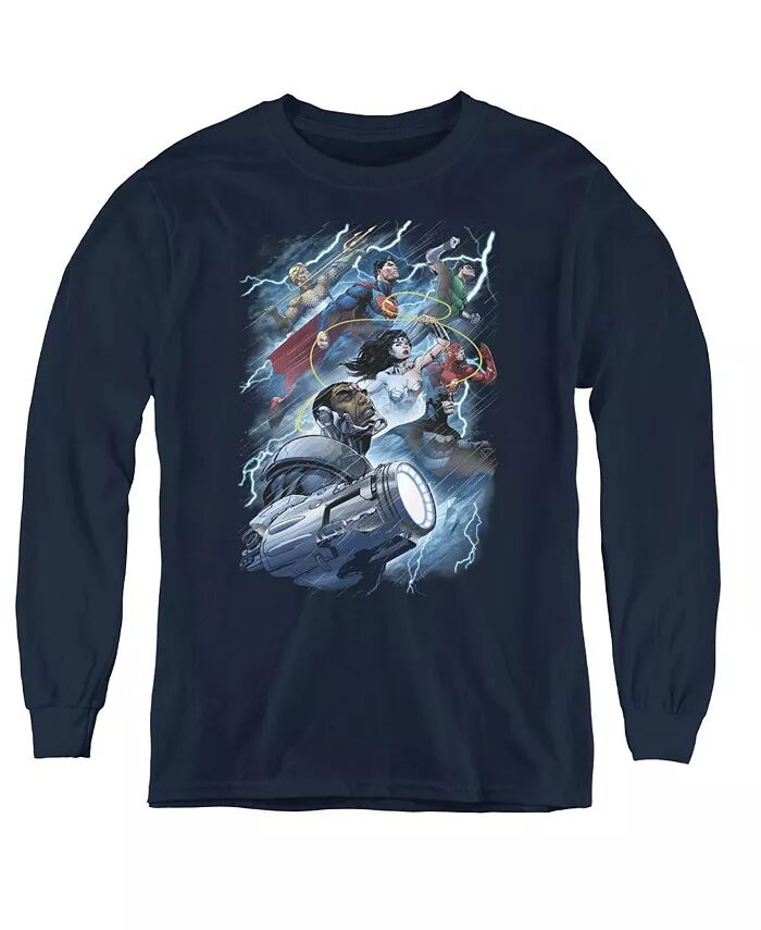 

Толстовка Boys of America Youth Ride The Lightning Justice League, синий