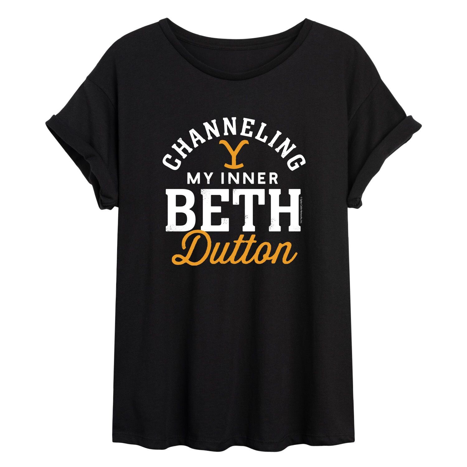 

Юниорская футболка Yellowstone Beth с струящимся рисунком Licensed Character