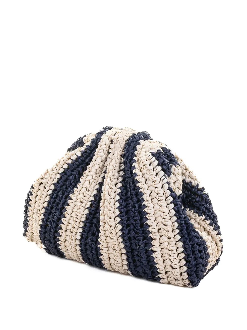 

Клатч вязаный крючком с полосатым узором Maria La Rosa, синий