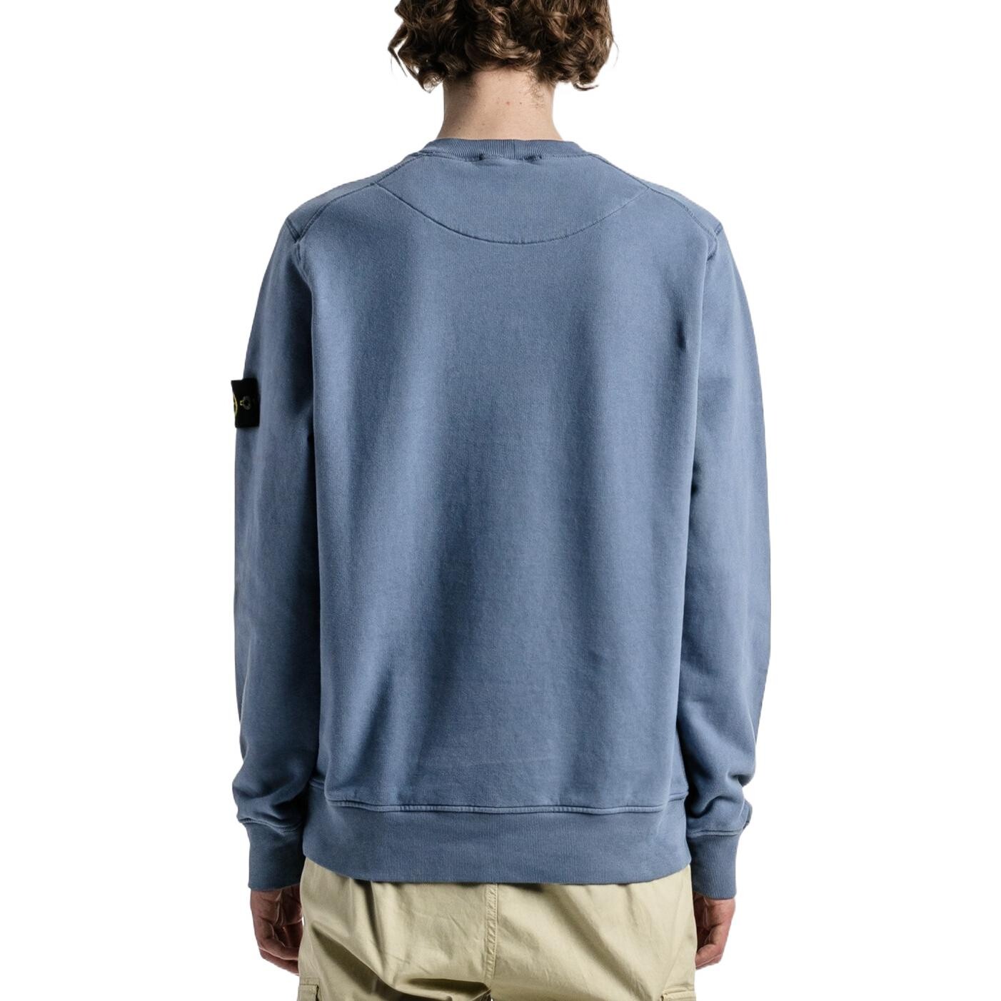 Толстовка мужская Shady Blue Stone Island, цвет Haze Blue — фото 4