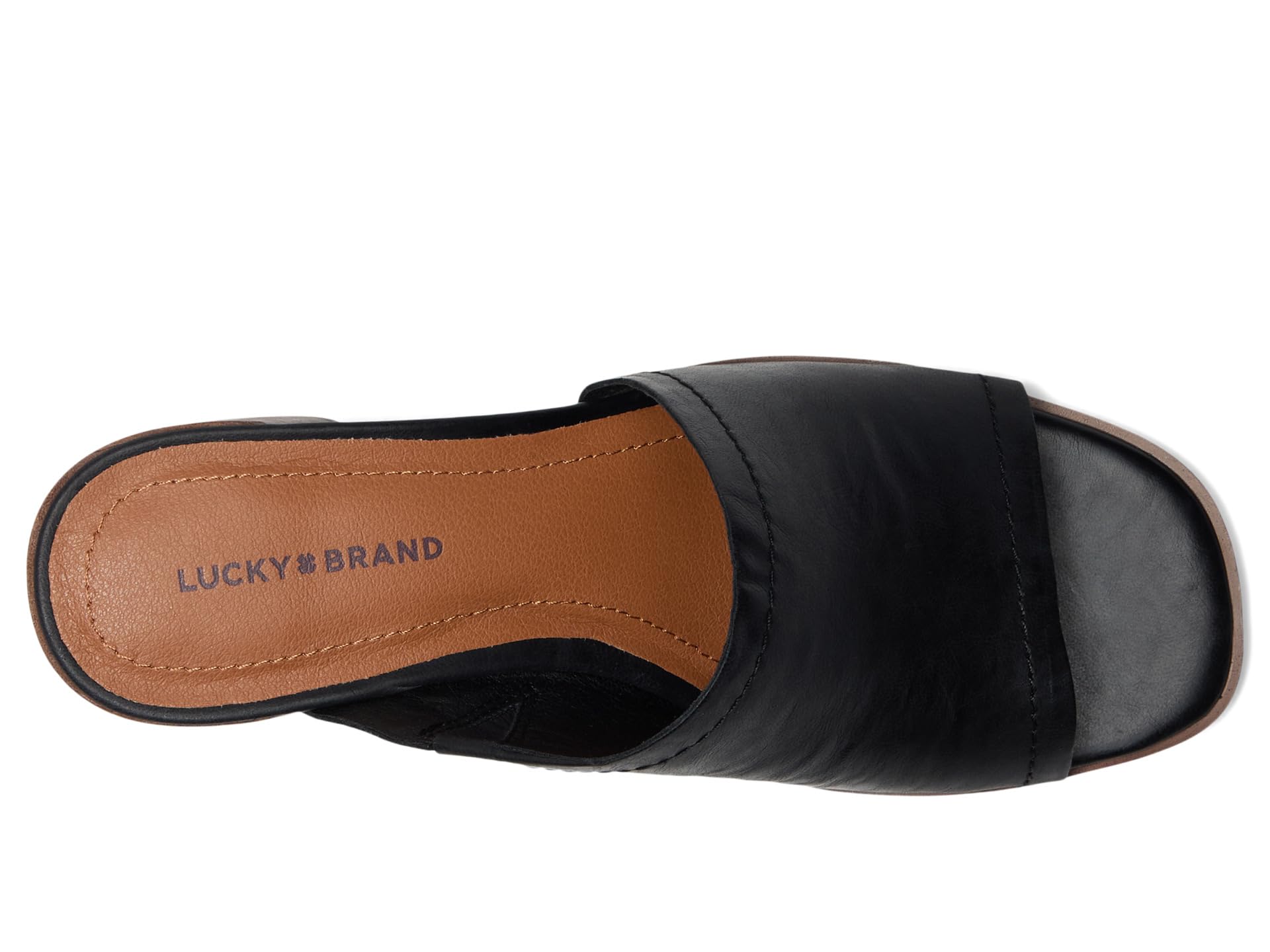 Туфли Lucky Brand Jamira Asymmetrical Mule, черный — фото 2