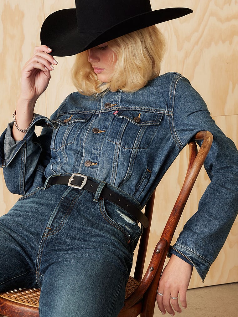 Оригинальная женская куртка дальнобойщика Levi'S Levi'S, синий — фото 4