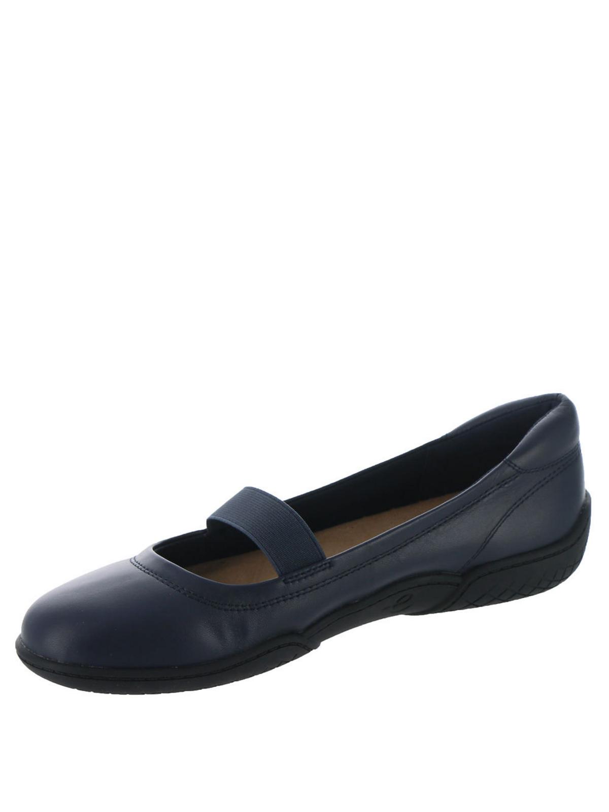 Золотистые женские кожаные туфли-балетки Mary Janes Easy Spirit, темно-синий