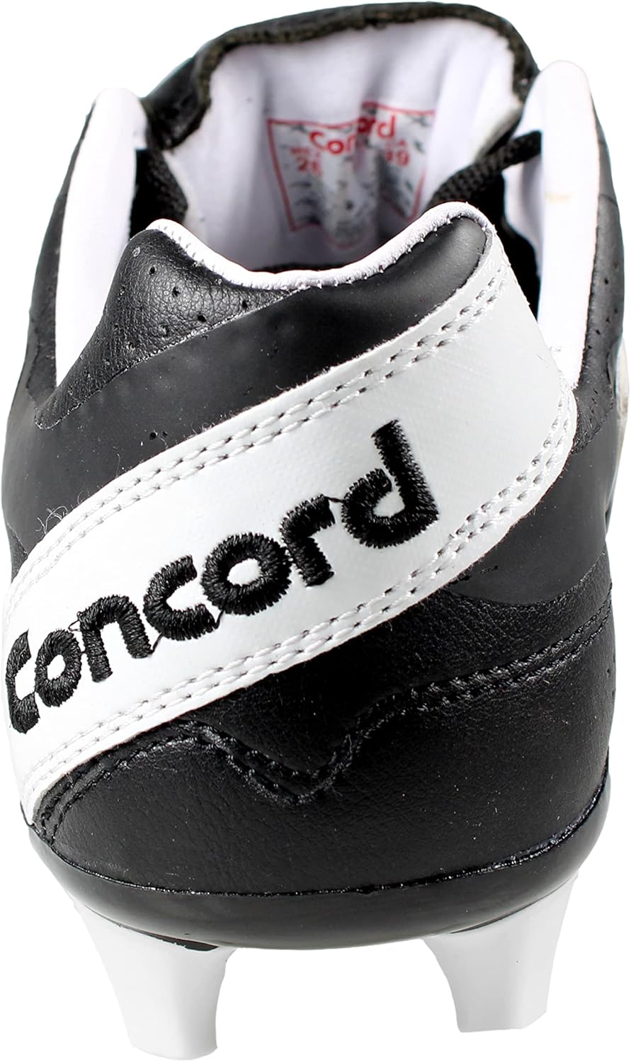 Generic Аутентичные футбольные бутсы Concord, модель S160XB, цвет черно-белый, натуральная кожа — фото 4