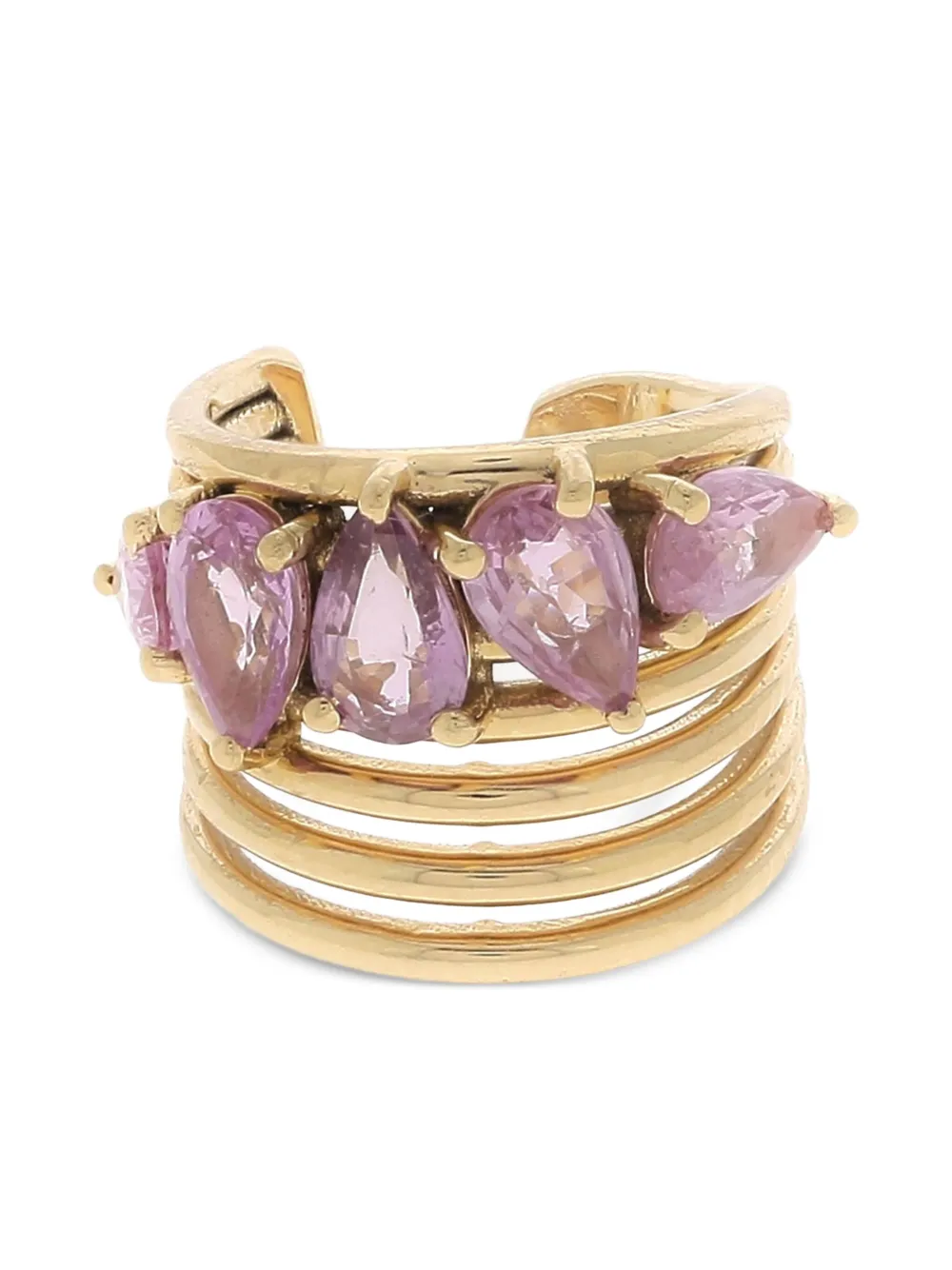 

Серьга-кафф Cluster из желтого золота с сапфирами Stone Fine Jewelry, золотой