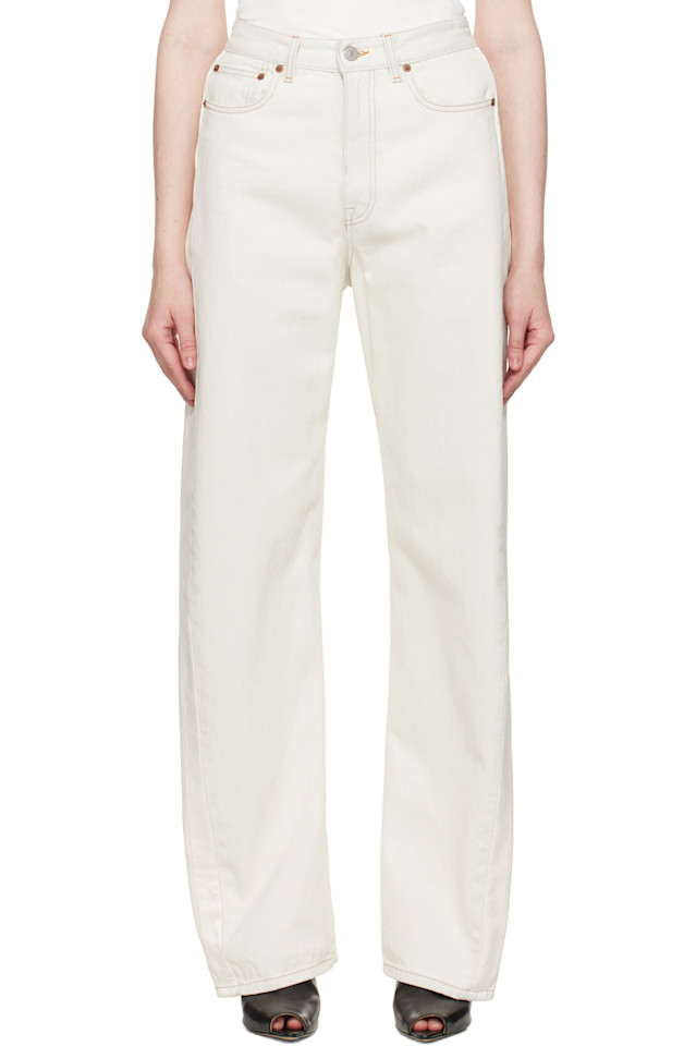 

Джинсы с пятью карманами Mm6 Maison Margiela, белый