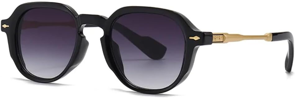 

Модные женские солнцезащитные очки с градиентным переходом цвета и заклепками, роскошные очки для вождения, круглые солнцезащитные очки для мужчин с защитой от УФ-излучения UV400 VFDHN, Tyj181-6