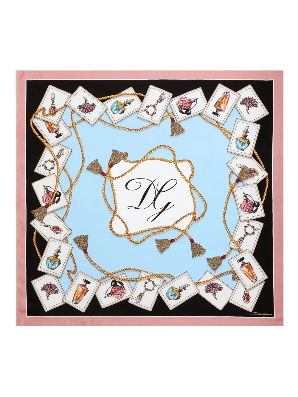 

Шарф с принтом Dolce & Gabbana, синий