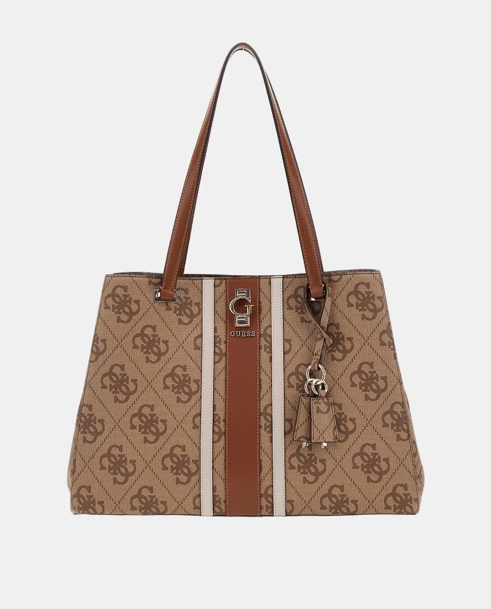 

Сумка через плечо с магнитным замком Guess, бежевый